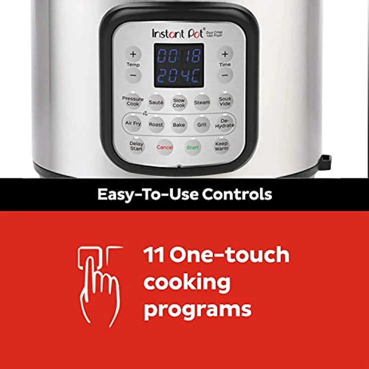 Instant Pot Duo Crisp + Heißluftfritteuse 11-in-1 Elektro-Multikocher 7,6 L - Multikocher mit 11 Kochprogrammen, 5,7 Liter Fassungsvermögen – Bild 5