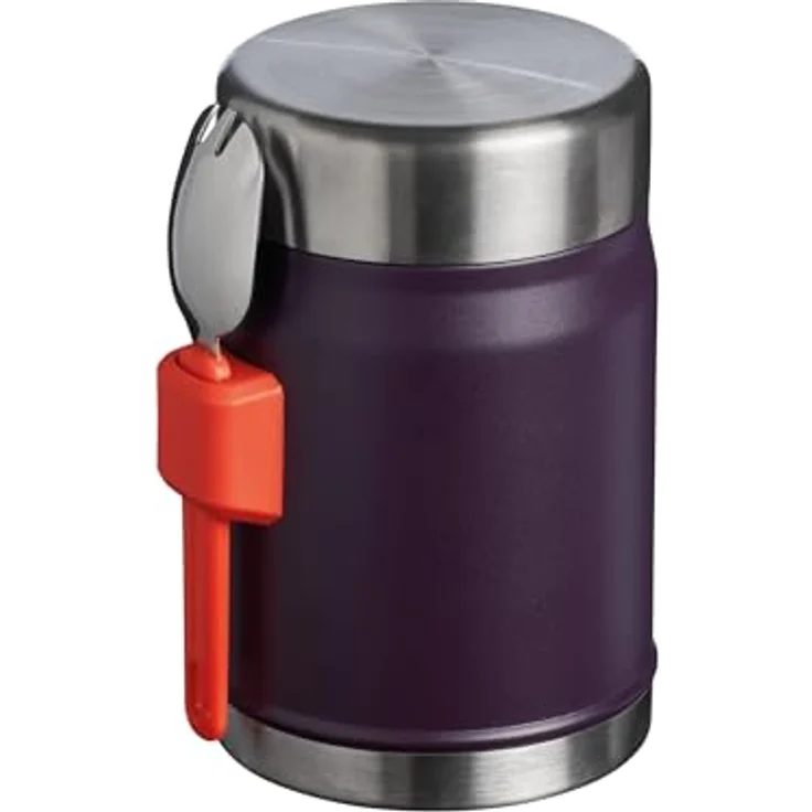 Stanley 1913 Legendary Food Jar + Spork, 0,4 Liter, doppelwandige Edelstahl-Vakuumisolierung, auslaufsicher, violett – Bild 9