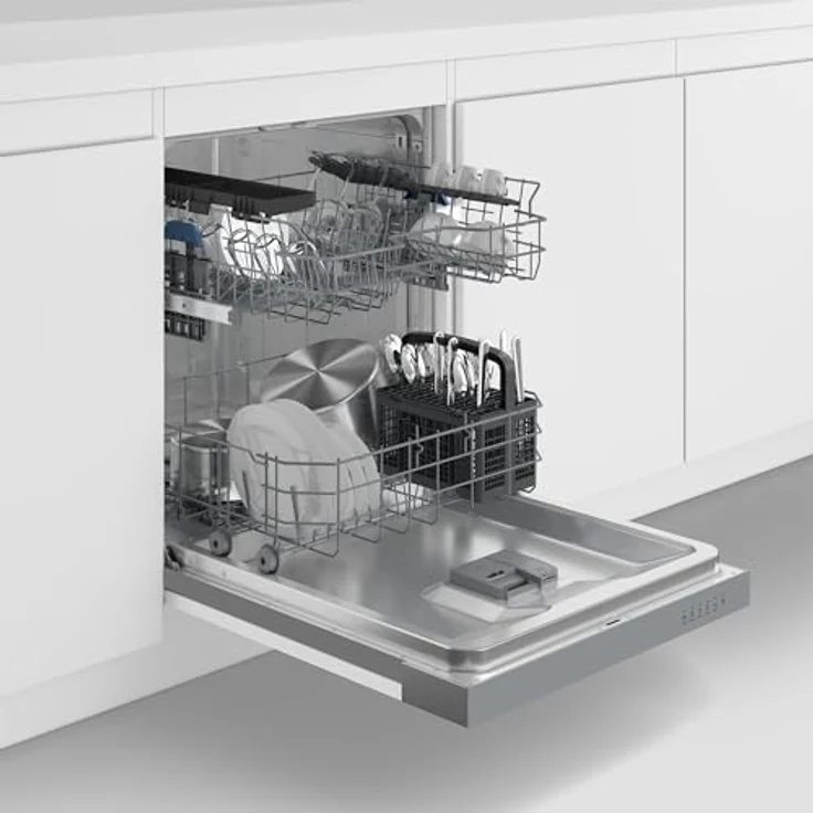 BEKO BDSN16O44W, teilintegrierbarer Geschirrspüler mit 14 Maßgedecken, 44 dB (A), SelfDry-Funktion und höhenverstellbarem Oberkorb – Bild 5
