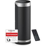 Dreo Heizlüfter Energiesparend, PTC Keramik Heizlüfte Leise, 70° Oszillierend Elektroheizung mit Fernbedienung, 12-Std-Timer, 3 Modi 3 Geschwindigkeiten, Überhitzungs-Kippschutz, Solaris Slim H3, weiß