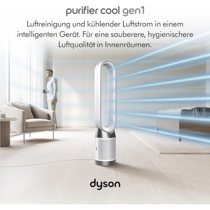 Dyson Purifier Cool TP10, Luftreiniger mit HEPA- und Aktivkohlefilter, Weiss – Bild 2