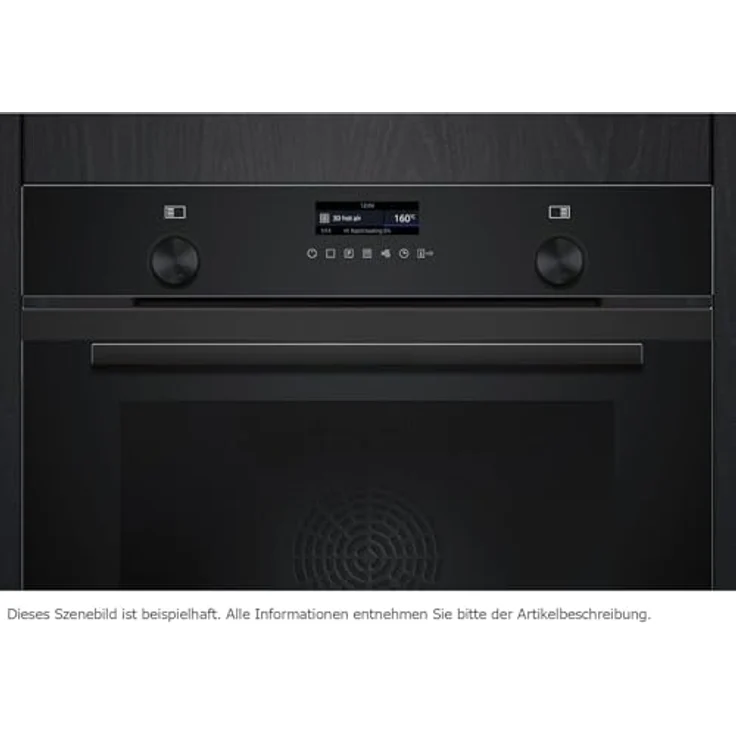 Siemens PQ527EA6BZ Set Pyrolyse Backofen HB279GBB3 Deep Black Inox mit Induktionskochfeldabzug ED851BS16E, 14 Funktionen, Kochfeldbreite 80 cm, air fry Funktion – Bild 4