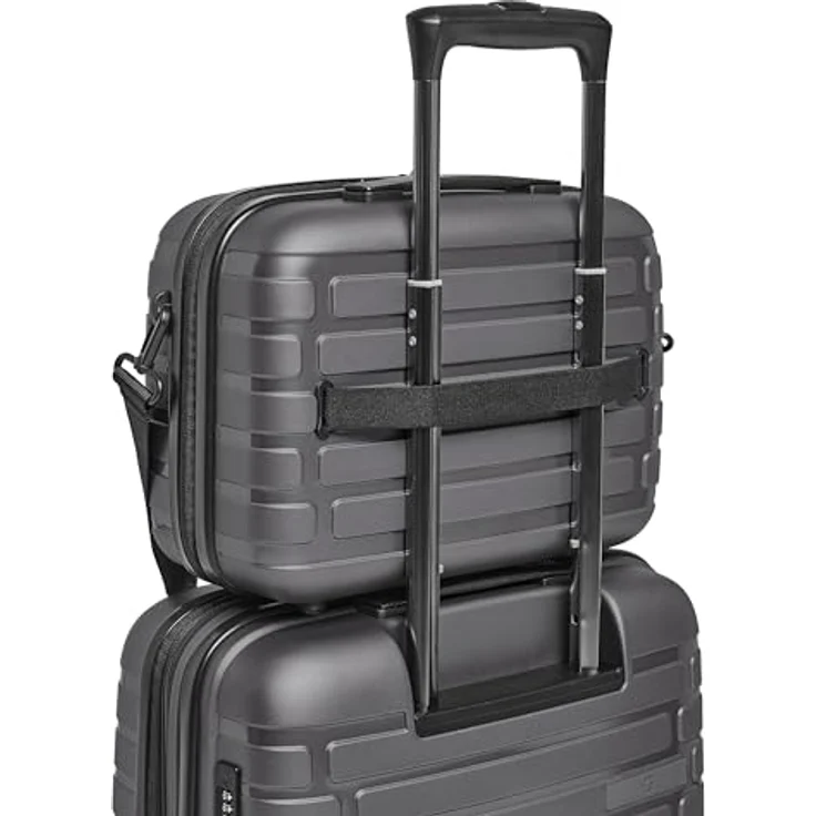 Pactastic Hartschalen Handgepäck Kosmetik-Koffer | Stabiles Beauty-Case mit Aufsteckfunktion | 34 x 17 x 27 cm aus Polypropylen (Collection 04) – Bild 2
