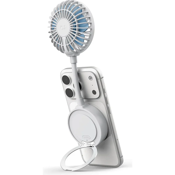 Fresh n Rebel Magnetic Fan Handventilator, Tragbarer Wireless Ventilator mit integriertem Standfuß, Weiß, Versandkostenfrei