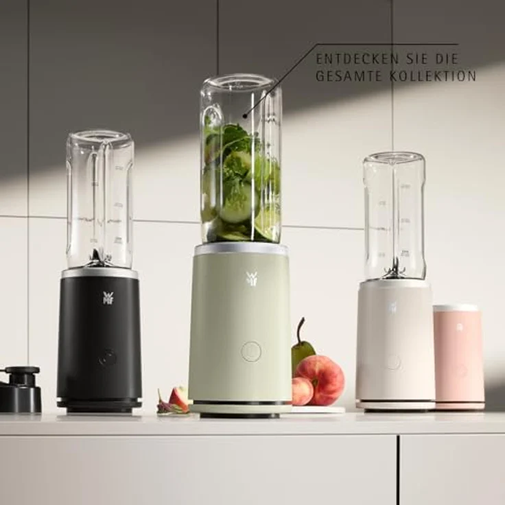 WMF Mix & Go Touch, Tragbarer Smoothie Maker aus recyceltem Kunststoff mit Trinkflasche und auslaufsicherem Deckel – Bild 9