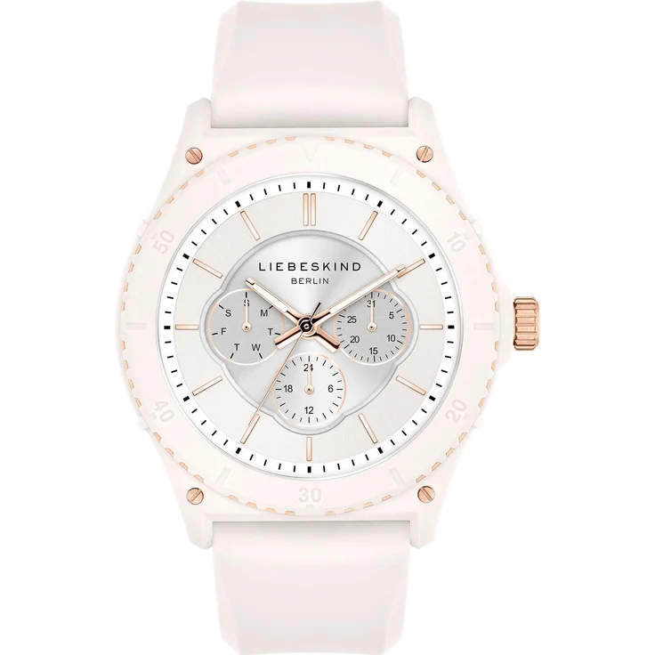 Liebeskind Berlin, Armbanduhr, Damenuhr, Weiss, Analoguhr, 44 mm – Bild 1