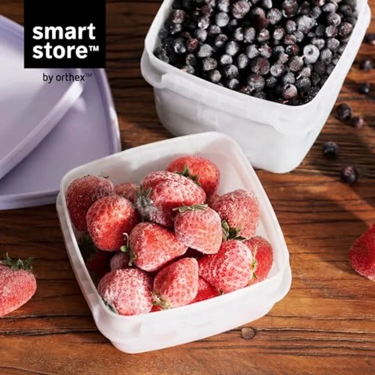 SmartStore Frischhaltedosen 0.3L 6er Set, BPA-frei, mikrowellengeeignet, Kühlschrank- und Gefrierschrank-Organizer – Bild 2