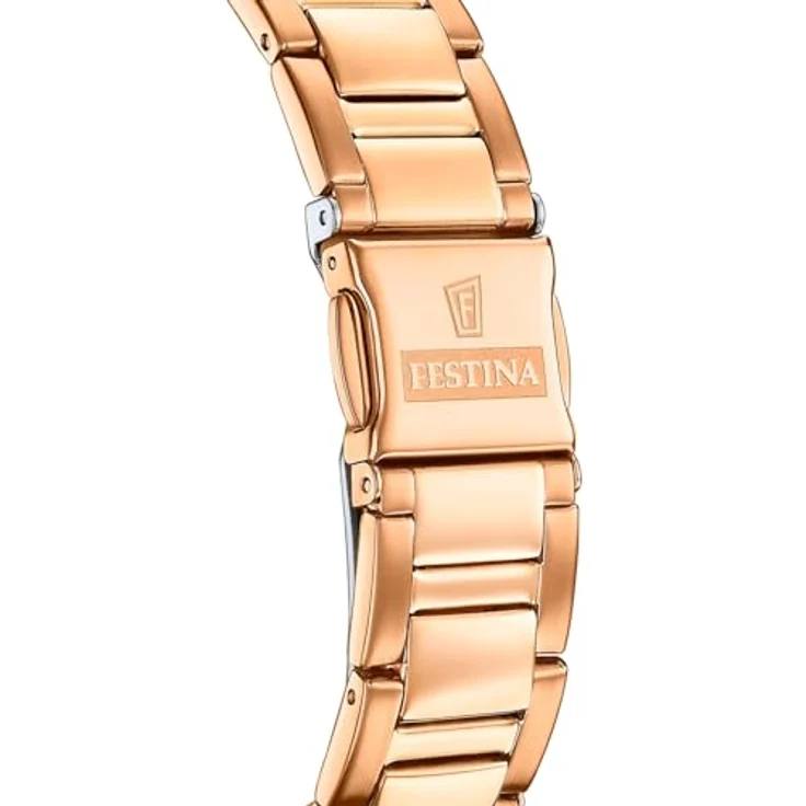 Festina Damen Uhr F20639/3 Boyfriend Rainbow, schwarz, rosé vergoldet – Bild 5