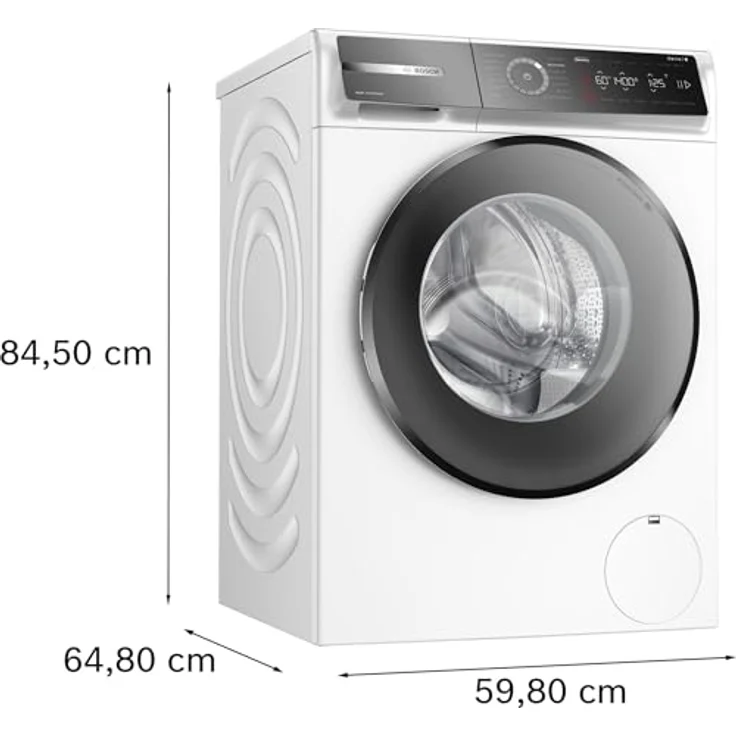 Bosch WGB254031, Serie 8, Smarte Waschmaschine 10 kg, 1400 U/min, Made in Germany, Fleckenautomatik, Iron Assist reduziert Knitterfalten, 4D Wash System, Mini Load, schneller waschen mit Speed Perfect. – Bild 4