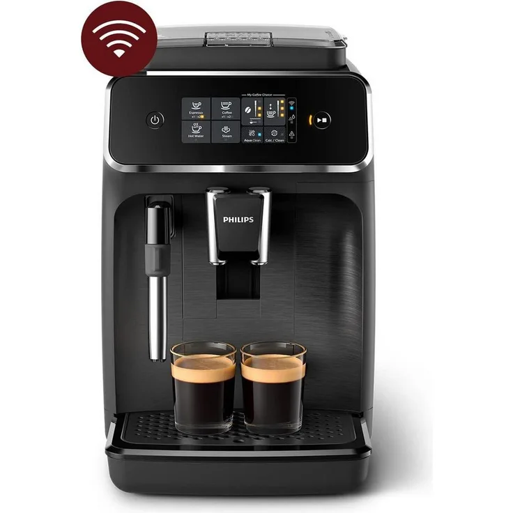 Philips Kaffeevollautomat Series 2200 Kaffeevollautomat –WLAN-Konnektivität Mit App-Steuerung, Kaffeeautomat Cafemaschine Kaffeemaschine mi Mahlwerk Vollautomat Cafe