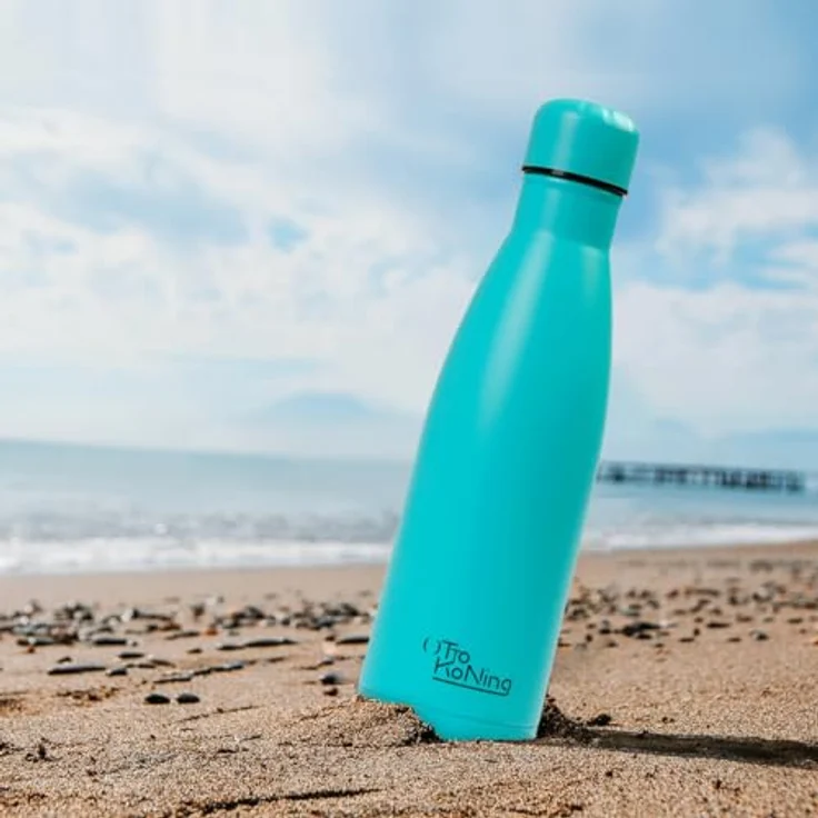 Otto Koning Trinkflasche Edelstahl 500ml, Vakuumisolierte Thermosflasche, Auslaufsicher, doppelwandig, BPA-frei, für Sport, Schule, Büro & Outdoor – Bild 2