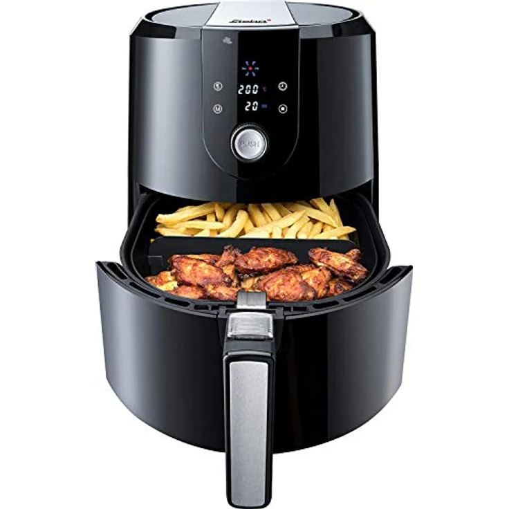 Steba Heißluft-Fritteuse HF 5000 XL, 5,2 Liter Volumen, antihaftbeschichteter Frittierkorb, Warmhaltefunktion, 7 Automatikprogramme, 1800 Watt – Bild 3