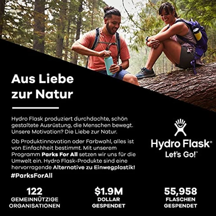 Hydro Flask Wide Mouth Hydro Flask Flex Cap laguna - Größe 946 ml – Bild 4