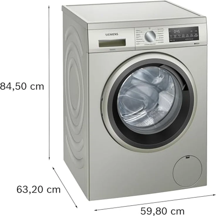 SIEMENS WU14UTS8, iQ500 Unterbau-Waschmaschine 9 kg, Antiflecken-System, smartFinish, speedPack L, waterPerfect Plus, Nachlegefunktion, Silber-Inox – Bild 4