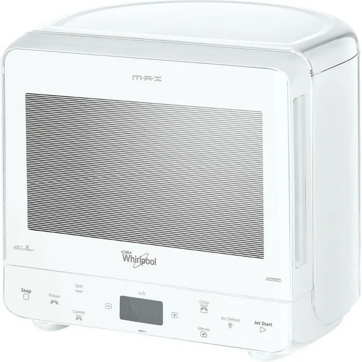 Whirlpool MAX38FW, Mikrowellengrill 13l mit 650W Leistung, weiß, mit JET START und CRISP Backen