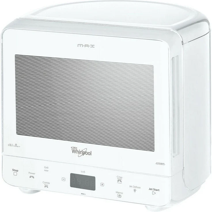 Whirlpool MAX38FW, Mikrowellengrill 13l mit 650W Leistung, weiß, mit JET START und CRISP Backen