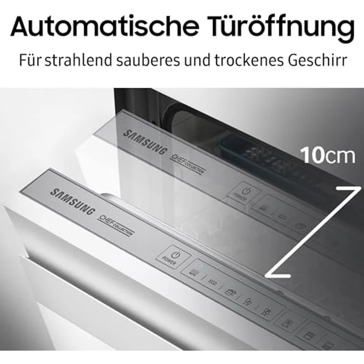 Samsung DW8700B Vollintegrierbarer Geschirrspüler, 60 cm, 14 Maßgedecke Weiß – Bild 6