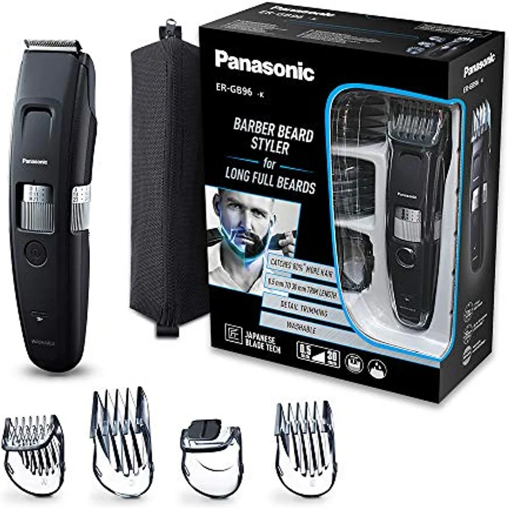 Panasonic Bartschneider ER-GB96 mit kammförmigem Klingendesign, mit 58 Schnittlängen, Bart-Trimmer – Bild 2