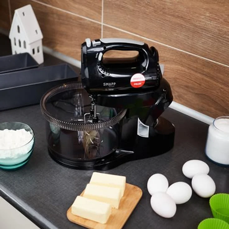 Smapp Handmixer Mixer mit Schüssel 451.8 2 Schüsseln schwarz, Handmixer – Bild 6