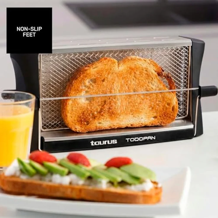 Taurus 960632 Toaster aus Edelstahl, 700 W, für alle Brotsorten, mit Haltestab – Bild 7