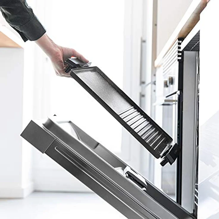 Cecotec Elektrische Grillplatte Tasty&Grill 2000 InoxStone, 2000 W, Edelstahlfinish, antihaftbeschichtete Grillfläche, großer Temperaturregler, 37,5 x 24,5 cm Kochfläche – Bild 5