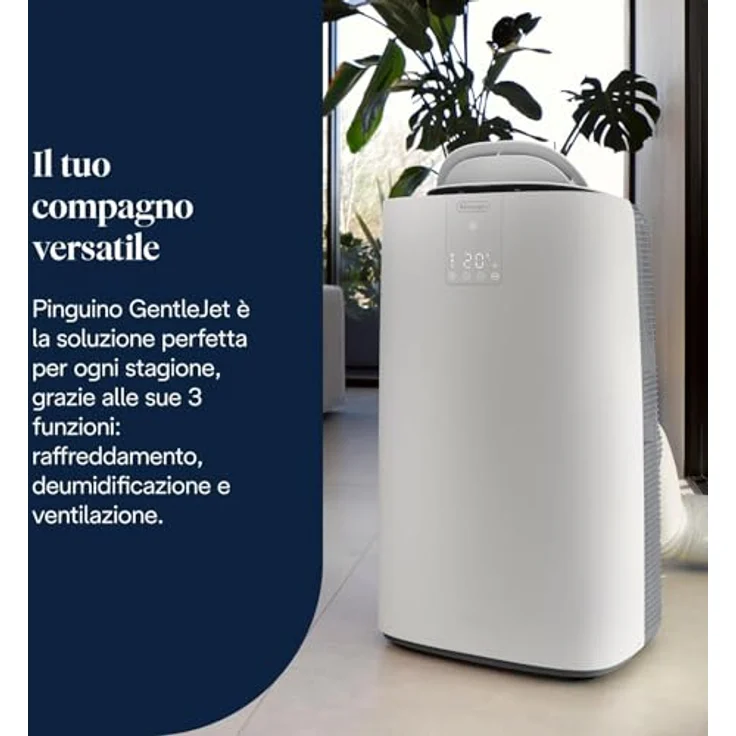 DELONGHI AP130I GENTLEJET R290, Klimagerät Weiß/Grau für Räume bis 130 m³, EEK A+ – Bild 3