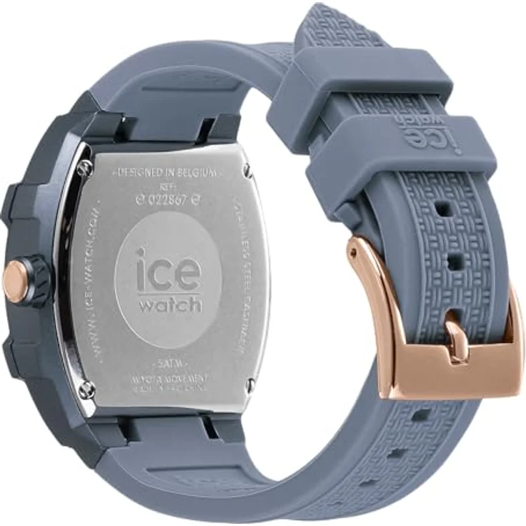 ICE-WATCH Ice boliday Horizon Blue Damenuhr mit Silikonarmband - Kalenderfunktion, Leuchtzeiger, 5 bars wasserdicht – Bild 4