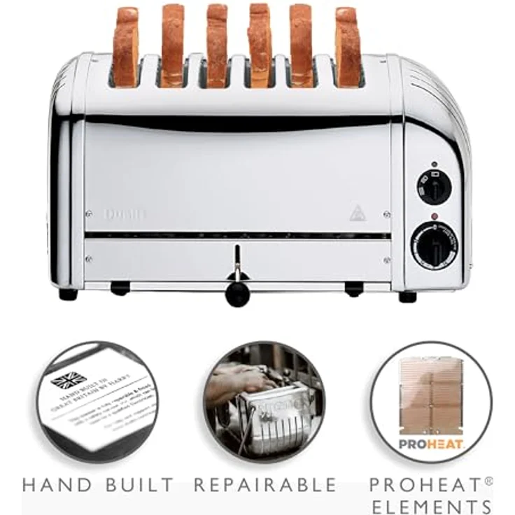 Dualit Toaster 60144 Chrom 6 Schlitze – Bild 5