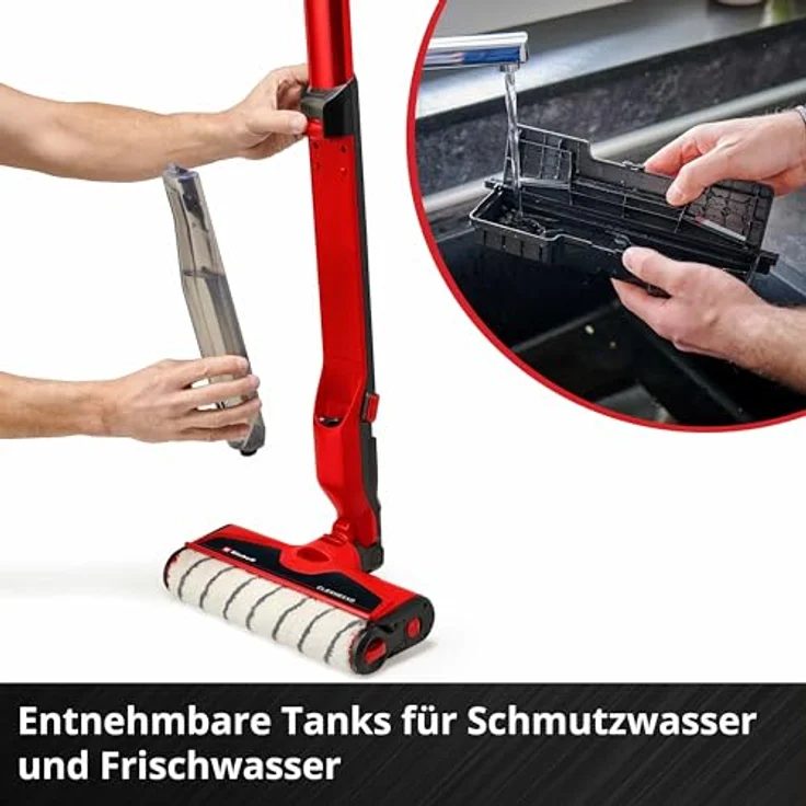 Einhell EINHELL Akku-Hartbodenreiniger CLEANEXXO Kit (1x), 18V Power, BOOST-Modus, blau – Bild 9