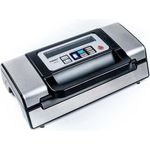 maxxo Vakuumierer VM Profi Lebensmittel Vakuumiergerät mit 20 l/min Leistung und Vakuum-Impulsfunktion, schwarz