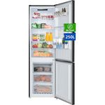 CHIQ CBM250NEBD Freistehender Kühlschrank mit Gefrierfach | Kühlgefrierkombination Low-frost| 12 Jahre Garantie auf den Kompressor* | schwarz