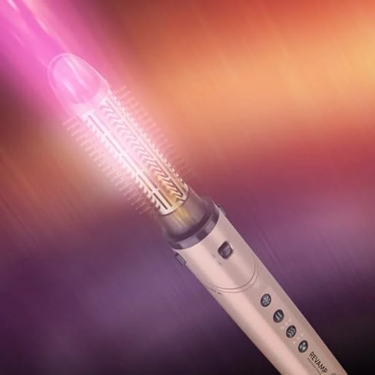 Revamp Professional Dynamischer Radiance Pro Blow Dry, Warmluftbürste mit 6 Stylingaufsätzen, Ionen-Technologie und Keratinbeschichtung – Bild 7