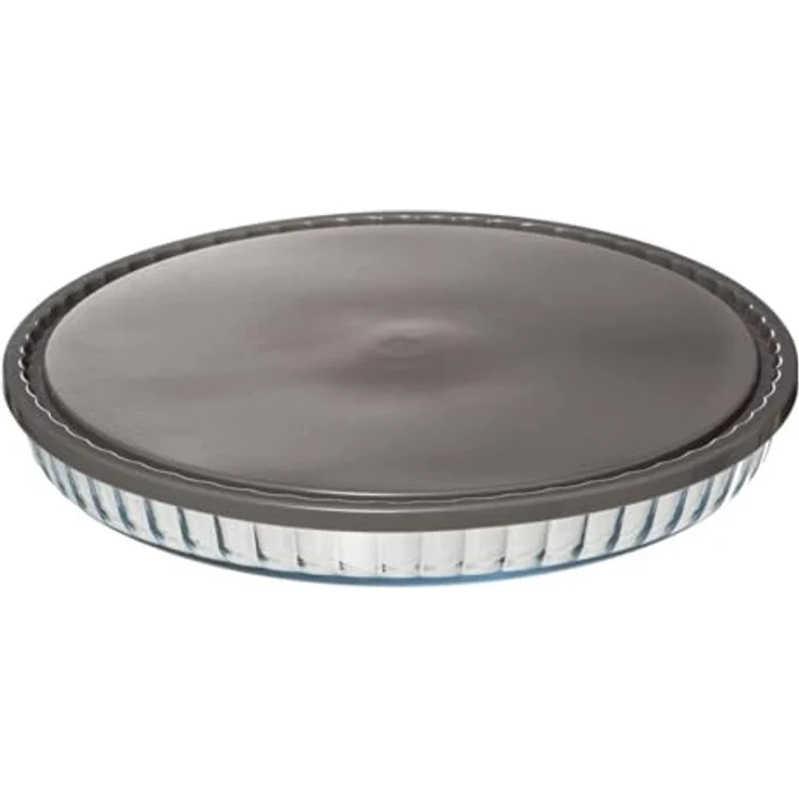 Obstkuchenform aus Glas mit Deckel, Ø 30 cm – Bild 2