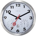 NeXtime 4307AR Wanduhr, Aluminium, Silber, 35cm