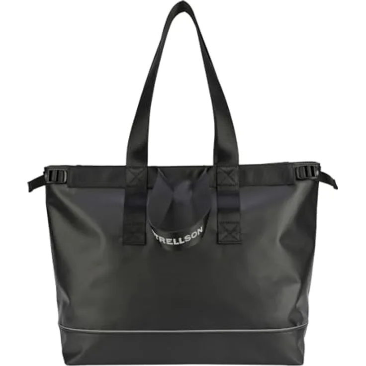 Strellson Shopper Stockwell 2.0 Purge LHZ, wasserdichter Shopper aus robuster Plane, schwarz, 50 x 17 x 32 cm