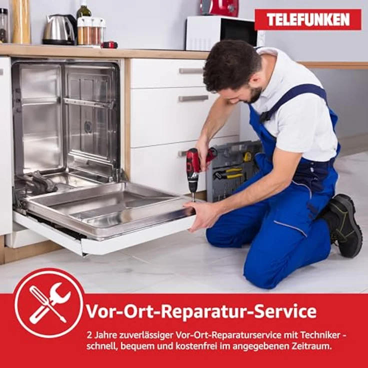 Telefunken GFS6012DI, freistehender Geschirrspüler 60 cm, 12 Maßgedecke, Silber, 6 Programme, AquaStop, Eco, 45 dB – Bild 9