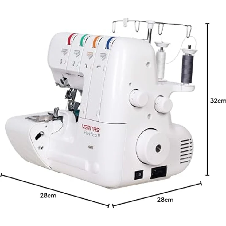 VERITAS Elastica Overlock  – Legendäre n seit 1894 Overlock-Nähmaschine, weiß – Bild 6