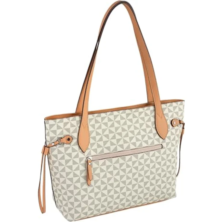 Gabor Shopper Barina, aus Lederimitat mit charakteristischem All-Over-Druck und Metall Logo, schwarz – Bild 2