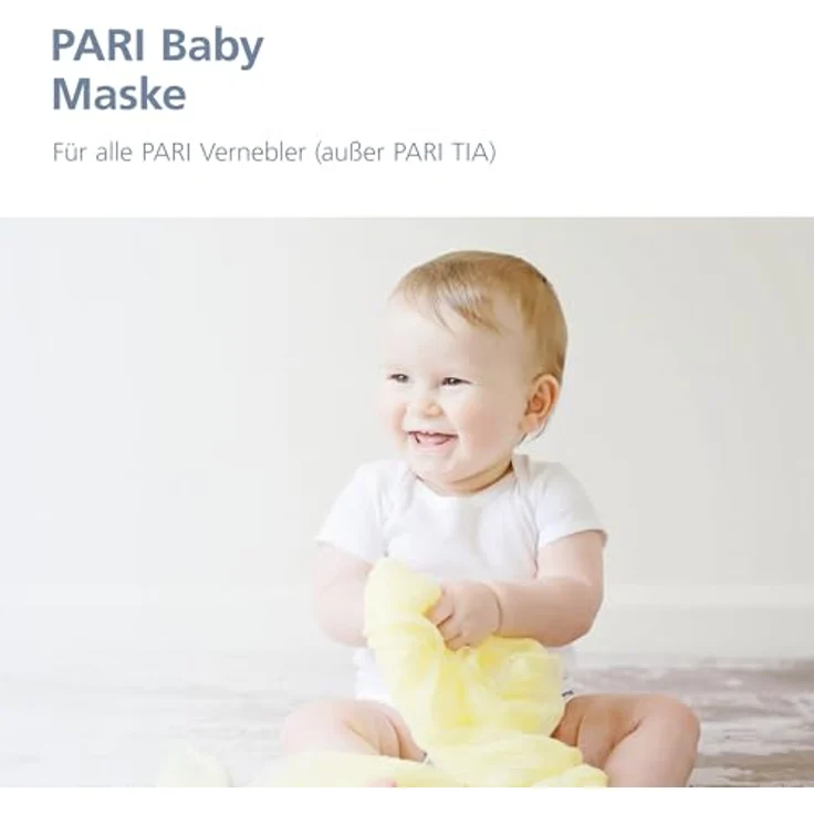 PARI Baby Maske Gr.1 mit Baby Winkel zur Verwendung mit einem Inhaliergerät mit Vernebler - Inhalationsmaske für Babys – Vernebler Maske für Ihr Inhalationsgerät – PARI BOY Zubehör – Bild 4