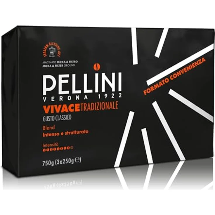 Pellini Caffè für Espressokanne Gusto Tradizionale Nr. 42 zu je 3X250 g - Insgesamt 750 g – Bild 2