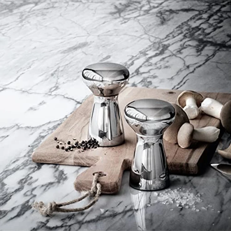 Georg Jensen GJ 224322 Bistro Salz Pfeffermühle Set aus 2 Stück, Edelstahl, stainless steel, 1,12 x 1,12 x 1,12 cm – Bild 4