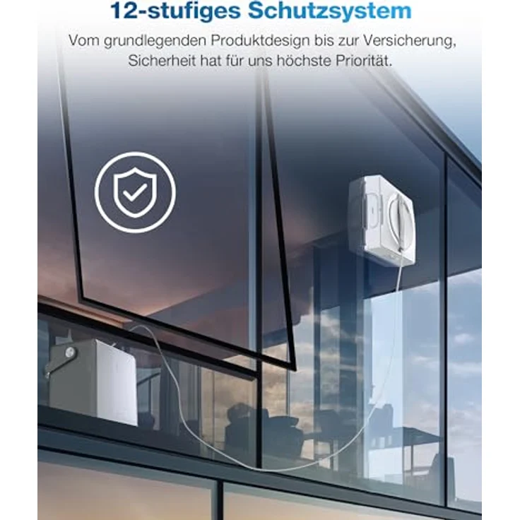 ECOVACS WINBOT W2 Omni Fensterputzroboter mit 6-in-1 Multifunktionsstation, integrierter 4500mAh Akku, Kantenreinigungsmodus, Weitwinkel-Sprühzerstäubungstechnologie – Bild 5