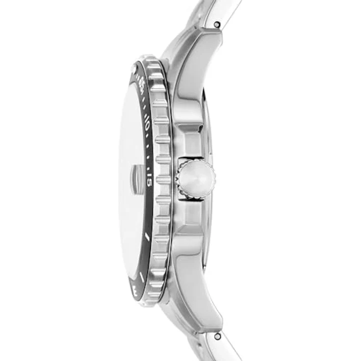 Fossil Herrenuhr Fossil Blue Dive Quarz/3 Zeiger Datum Uhrwerk 42 mm Gehäusegröße mit Edelstahlarmband FS6032 – Bild 4