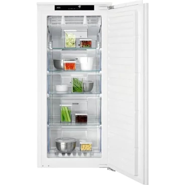 AEG TAB7N12EF Einbau-Gefrierschrank / 1225 mm / 122 L / NoFrost / Touch-Display / Festtür / E, Weiß