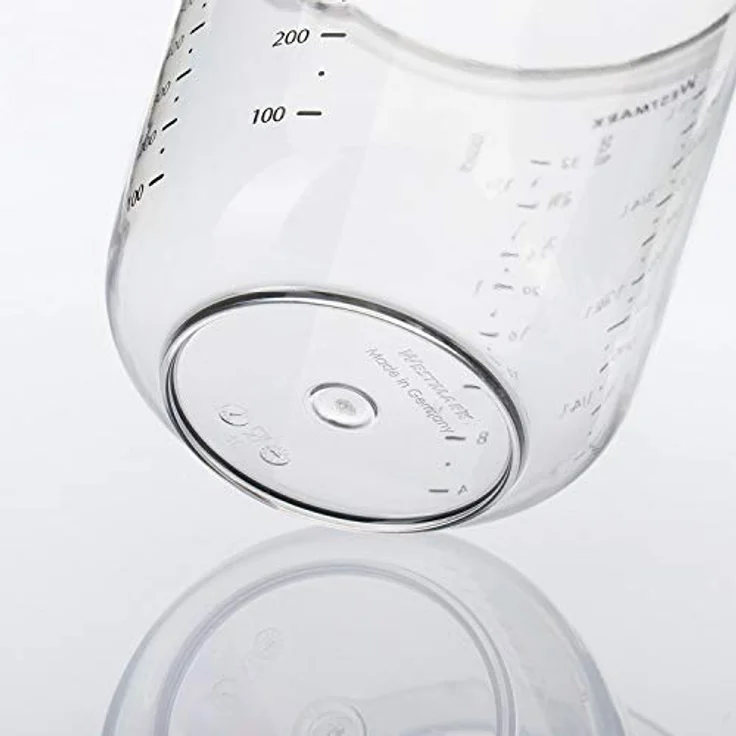 Westmark Messkanne mit mehrsprachigen Messskalen und verschiedenen Maßeinheiten, Füllvolumen: 0,5 Liter, Kunststoff, Transparent, 30642270 – Bild 3