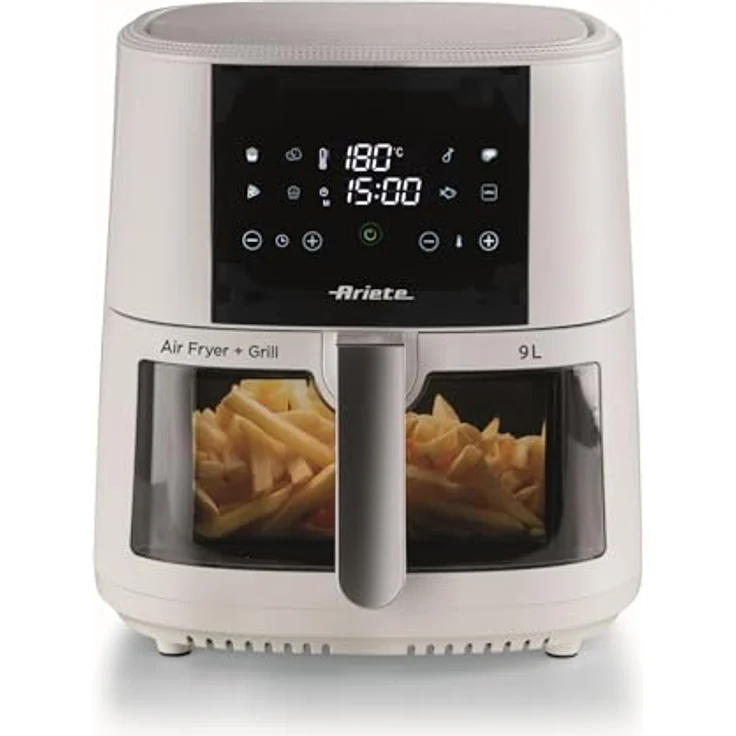 Ariete Heißluftfritteuse 4630W, 1500 W, Gourmet-Reise mit 8 voreingestellten Programmen, Schwarz – Bild 1
