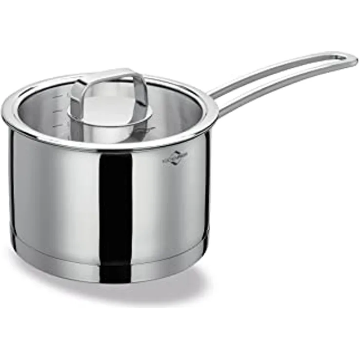 Küchenprofi Stielkasserolle SAN REMO 16cm | Höhe 10 cm | 2 Liter Topf Induktion | Für alle Herdarten