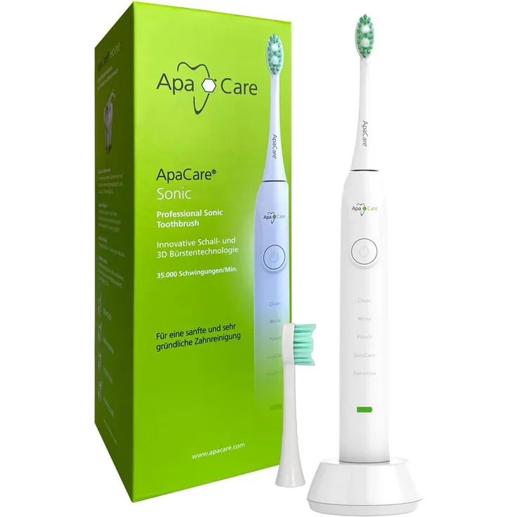 ApaCare Sonic Professional Schallzahnbürste | Elektrische Zahnbürste Schall | Schallzahnbürste Sensitive | Whitening