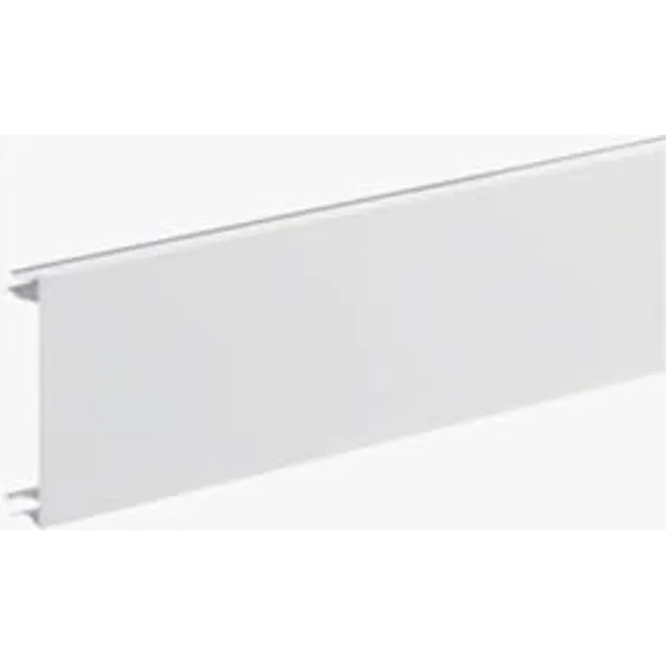 Hager Brüstungskanal-Oberteil BRA, 80mm, Abdeckung aus weißem Aluminium zur Geräteeinbauinstallation