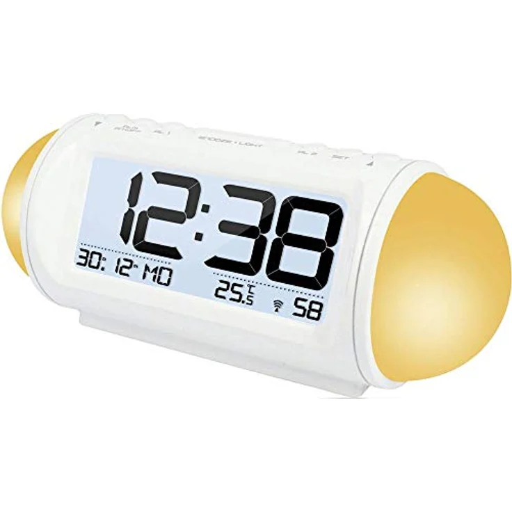 technoline Funkwecker WT 499 mit Stimmungslicht und Wake-Up Licht, DCF-77 Funkuhr mit Wake-up-light, schwarz – Bild 4